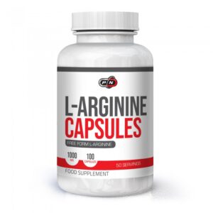 Упаковка L-Arginine Capsules 100 капсул Pure Nutrition