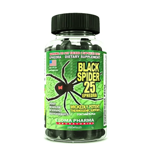 Жироспалювач Cloma Pharma Black Spider (блэк спайдер) 100 капсул - купити в Україні