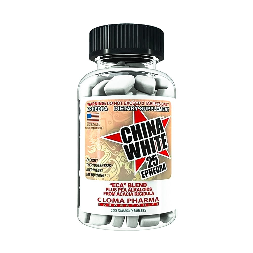 Жироспалювач Cloma Pharma China White 25 100 таблеток — ефективний термогенний комплекс для схуднення