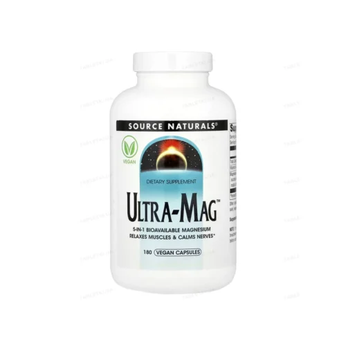 Магній комплекс Source Naturals Ultra-Mag 180 капсул для нервової системи та м'язів