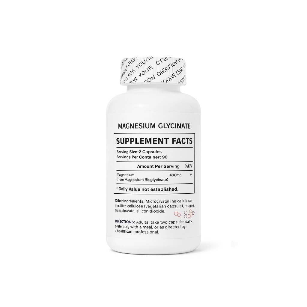 Магний глицинат (бисглицинат), Allcoovita, Magnesium glycinate 400 мг – 180 капсул Allcoovita Magnesium Glycinate 400 мг — 180 капсул, магній бісгліцинат