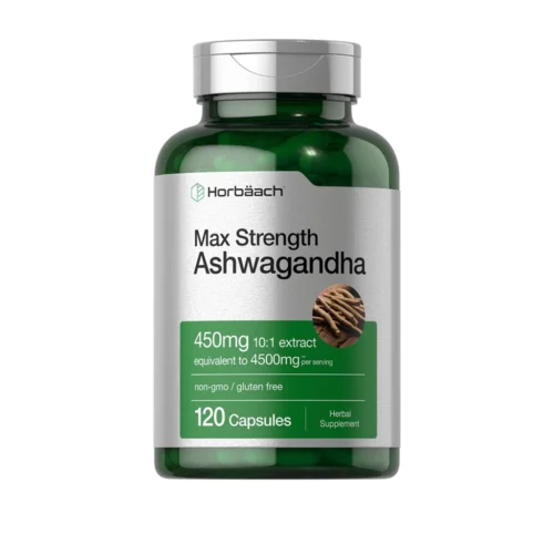 Ашваганда Horbäach Ashwagandha 450 мг, 120 капсул — зображення товару