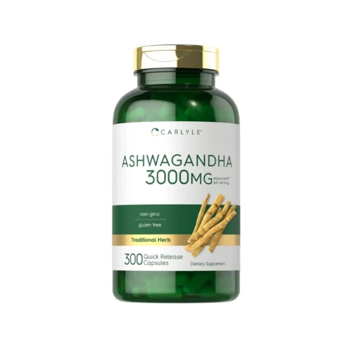 Carlyle Ashwagandha 3000 мг — 300 капсул, quick release capsules — флакон