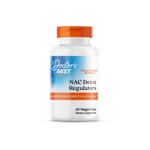 Doctor’s Best NAC Detox Regulators 600 мг + селен + молібден — 60 капсул, флакон