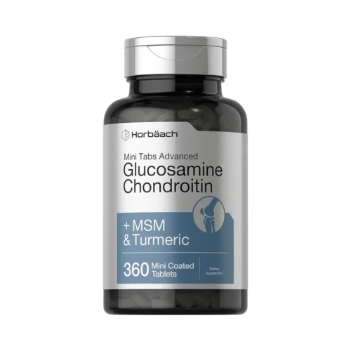 Horbäach Glucosamine Chondroitin MSM Turmeric — 360 капсул, комплекс для суглобів