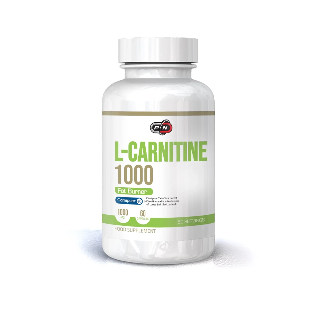 L-карнітин Pure Nutrition USA L-Carnitine 1000 мг, 60 капсул — зображення товару