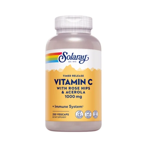 Вітамін C буферний Solaray Vitamin C 1000 мг 100 капсул для імунітету та антиоксидантного захисту