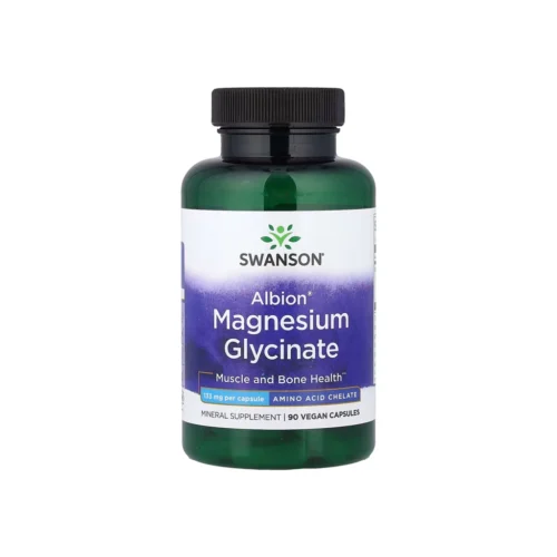 Swanson Albion® Magnesium Glycinate 133 мг — 90 веганських капсул, флакон