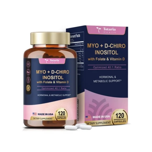 Міо-інозитол + D-хіро-інозитол 40:1 з D3 та фолатом — 120 капсул, флакон