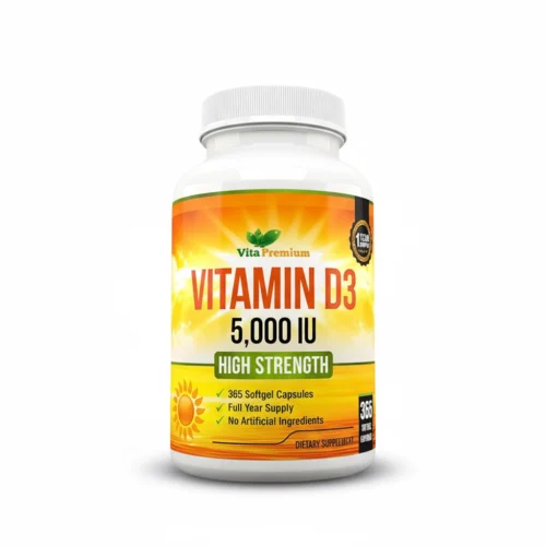 Вітамін Д3, Vita Premium, D3 5,000 IU - 365 капсул
