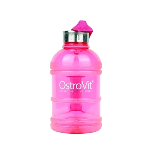 Рожева пляшка для води Ostrovit Water Bottle 1000 мл