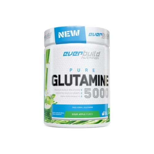 Everbuild Glutamine 5000 300 г — L-глютамін Kyowa для росту м’язів і відновлення після тренувань