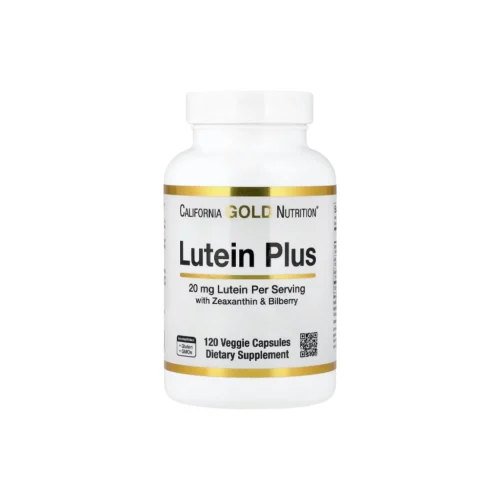 California Gold Nutrition Lutein Plus — лютеїн, чорниця, зеаксантин для очей, 120 капсул
