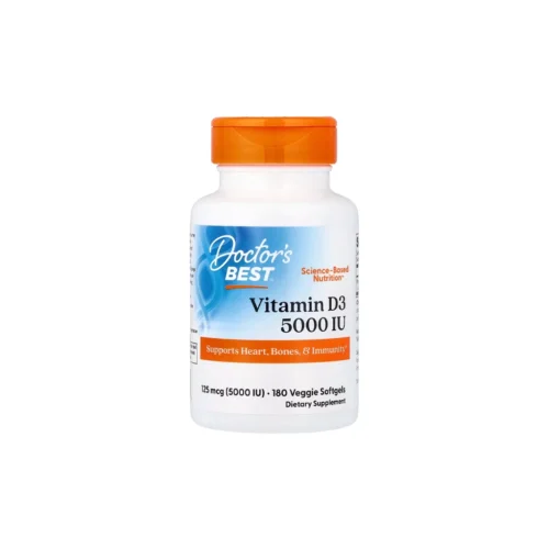 Vitamin D3 Doctor's Best 5000 IU 180 капсул