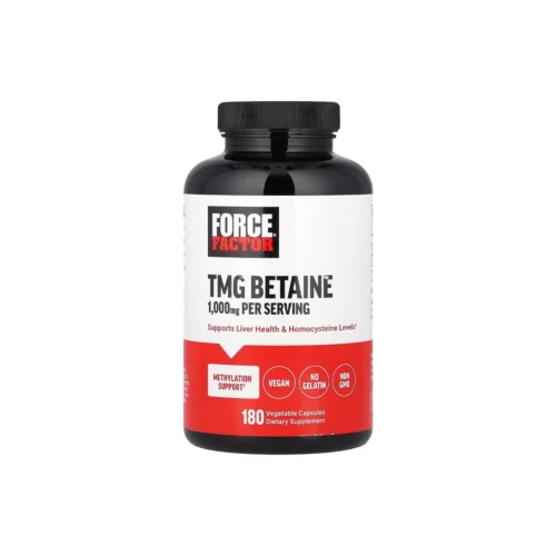 Force Factor TMG Betaine 1000 mg — бетаїн для метилювання, печінки та гомоцистеїну, 180 капсул