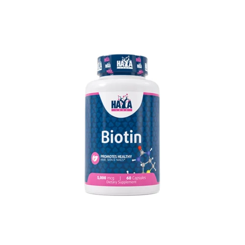 Haya Labs Biotin 5000 mcg — біотин для волосся, шкіри та нігтів, 60 капсул
