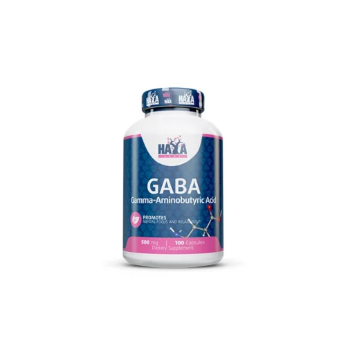 Haya Labs GABA 500 мг — заспокоєння, сон, гормон росту, антистрес