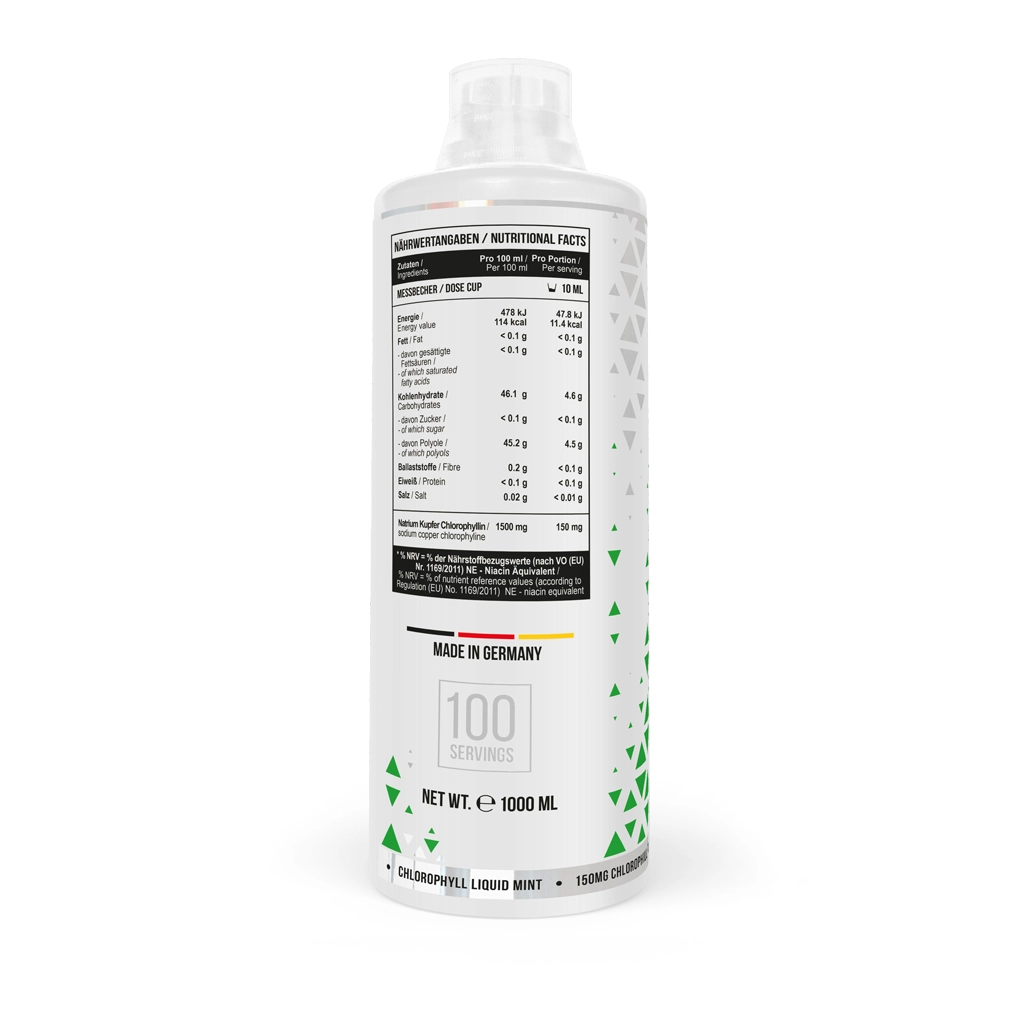 Хлорофилл жидкий, MST®, CHLOROPHYLL liquid (🍃мятный) - 1000 мл 2 MST Chlorophyll Liquid Mint — рідкий хлорофіл 1000 мл