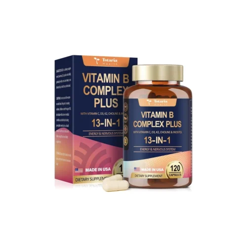 Totaria Health Vitamin B Complex Plus 13-in-1 — комплекс вітамінів, 120 капсул