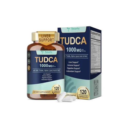 TUDCA Supplement 1000 mg with Milk Thistle, NAC & ALA — Liver Detox, 120 капсул