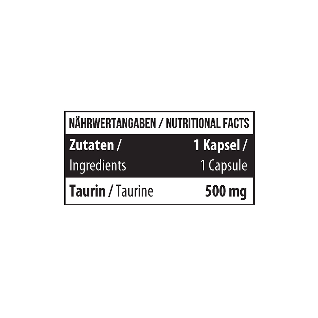Таурин, Healthy®, Taurine 500 мг - 60 капсул 3 Healthy Taurine 500 мг 60 капсул — добавка для енергії і нервової системи