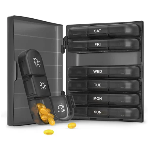 Таблетниця на 7 днів з 3 відділеннями органайзер для пігулок