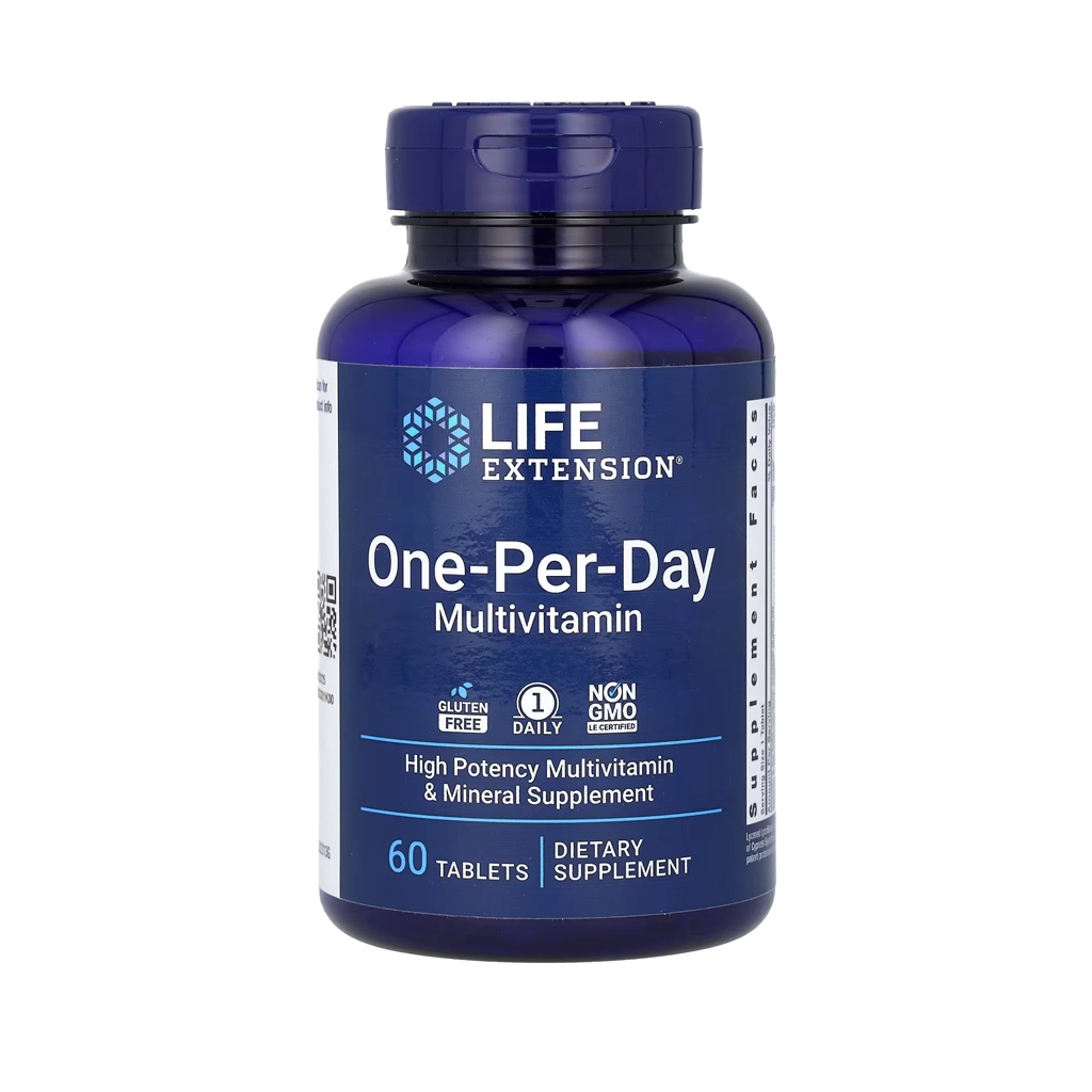 Мультивитаминный комплекс, Life Extension One-Per-Day - 60 таблеток. Life Extension One-Per-Day мультивітамінний комплекс 60 таблеток