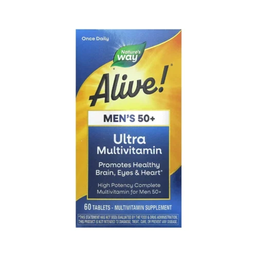 Nature's Way Once Daily Men's 50+ Ultra Multivitamin мультивітаміни для чоловіків 50+ 60 таблеток