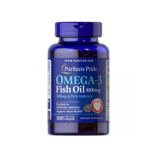 Puritan's Pride Omega-3 Fish Oil 1000 мг риб’ячий жир 100 капсул