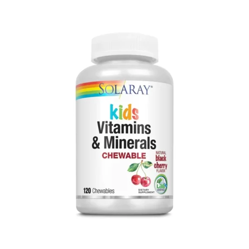 Solaray Kids Vitamins & Minerals дитячі жувальні мультивітаміни 120 таблеток