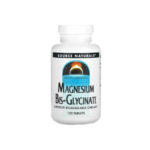 Source Naturals Magnesium Bis-Glycinate магній біс-гліцинат 60/120 таблеток