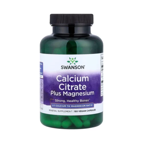Swanson Calcium Citrate Plus Magnesium 2:1 кальцій цитрат та магній 150 капсул