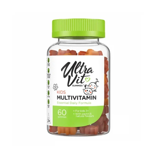 Дитячі мультивітаміни, VPLab UltraVit Kid’s Multivitamin, желатинові цукерки – 60 шт.