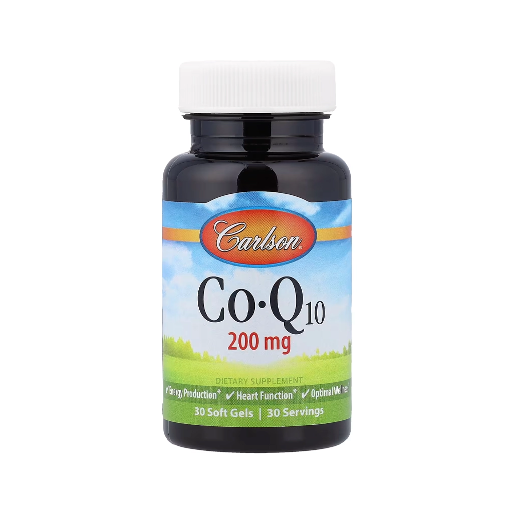 Коэнзим Q10, Carlson CoQ10 200 mg - 30 софтгелей 1 Коензим Q10 Carlson 200 mg 30 софтгелів