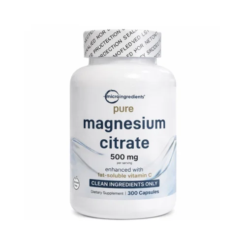 Магній цитрат MicroIngredients Pure Magnesium Citrate 500 мг 300 капсул