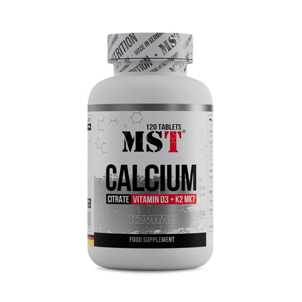 Кальций цитрат, витамин Д3+К2 VITAL®, MST® Calcium citrate Vitamin D3+K2 MK7 MST Calcium Citrate Vitamin D3 K2 MK7 таблетки