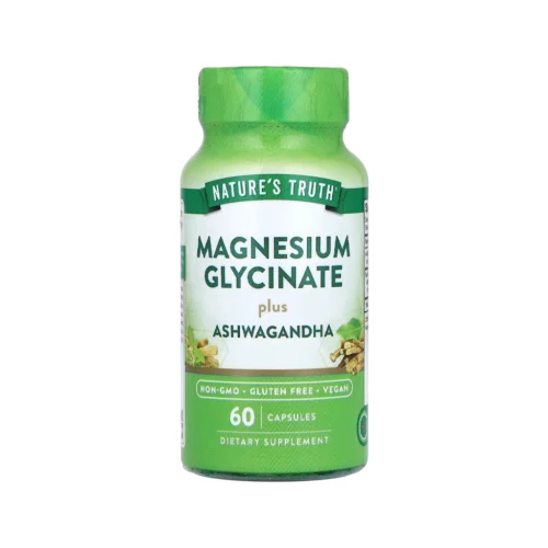 Магній гліцинат з ашвагандою Nature's Truth Magnesium Glycinate Plus Ashwagandha 60 капсул