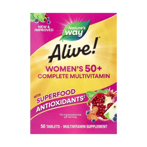 Nature's Way Alive Women's 50+ мультивітамін для жінок після 50 років 50 таблеток