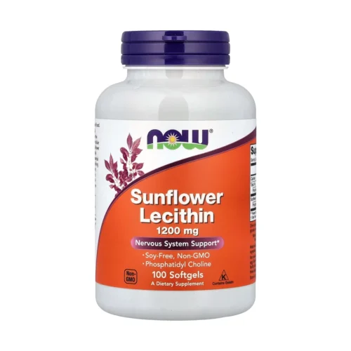 NOW Sunflower Lecithin соняшниковий лецитин фосфатидилхолін 1200 мг 100 софтгелів
