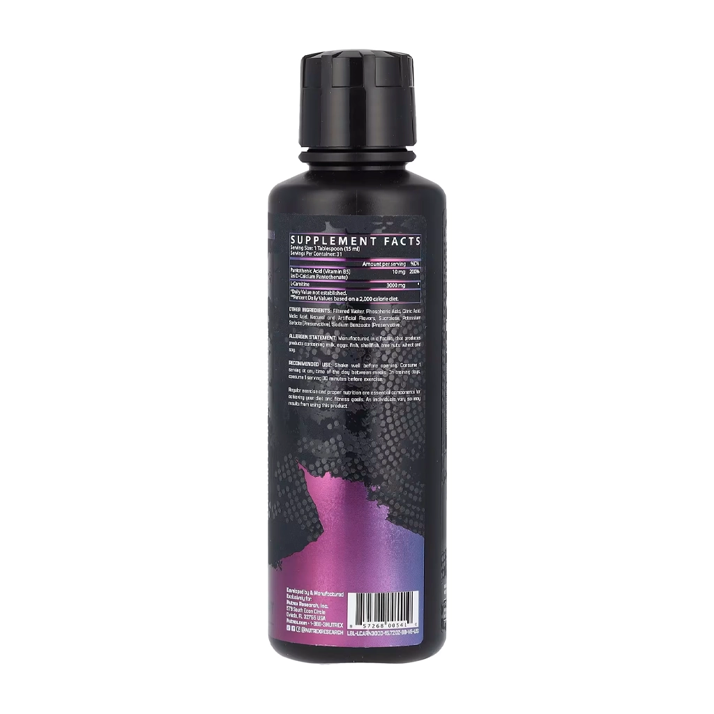 L-карнитин жидкий, Nutrex Research Liquid Carnitine 3000 мг - 465 мл 2 Рідкий L-карнітин Nutrex Research Liquid Carnitine 3000 465 мл