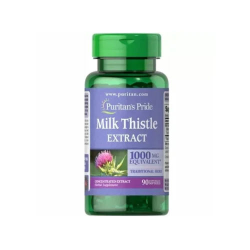 Puritan’s Pride Milk Thistle 1000 mg 90 софтгелів розторопша