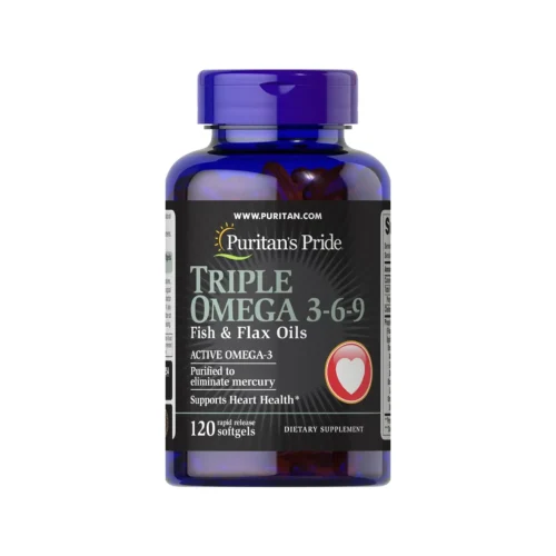 Омега 3 6 9 Puritan's Pride Triple Omega 120 софтгелів