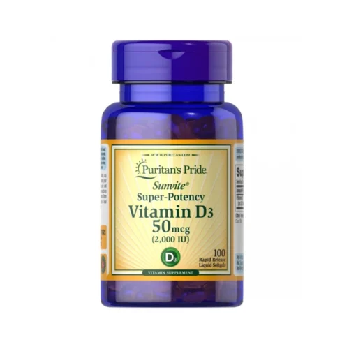 Puritan’s Pride Vitamin D3 2000 IU 100 софтгелів вітамін D3