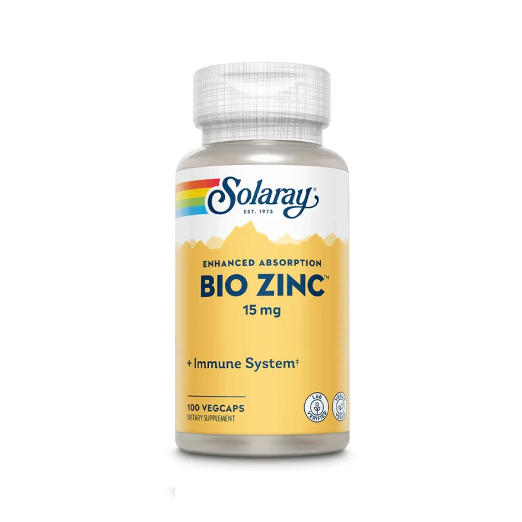 Цинк хелат, Solaray Bio Zinc 15 мг - 100 капсул 1 Цинк хелат Solaray Bio Zinc 15 мг 100 капсул