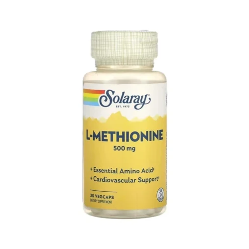Solaray L-Methionine 500 mg 30 капсул метіонін