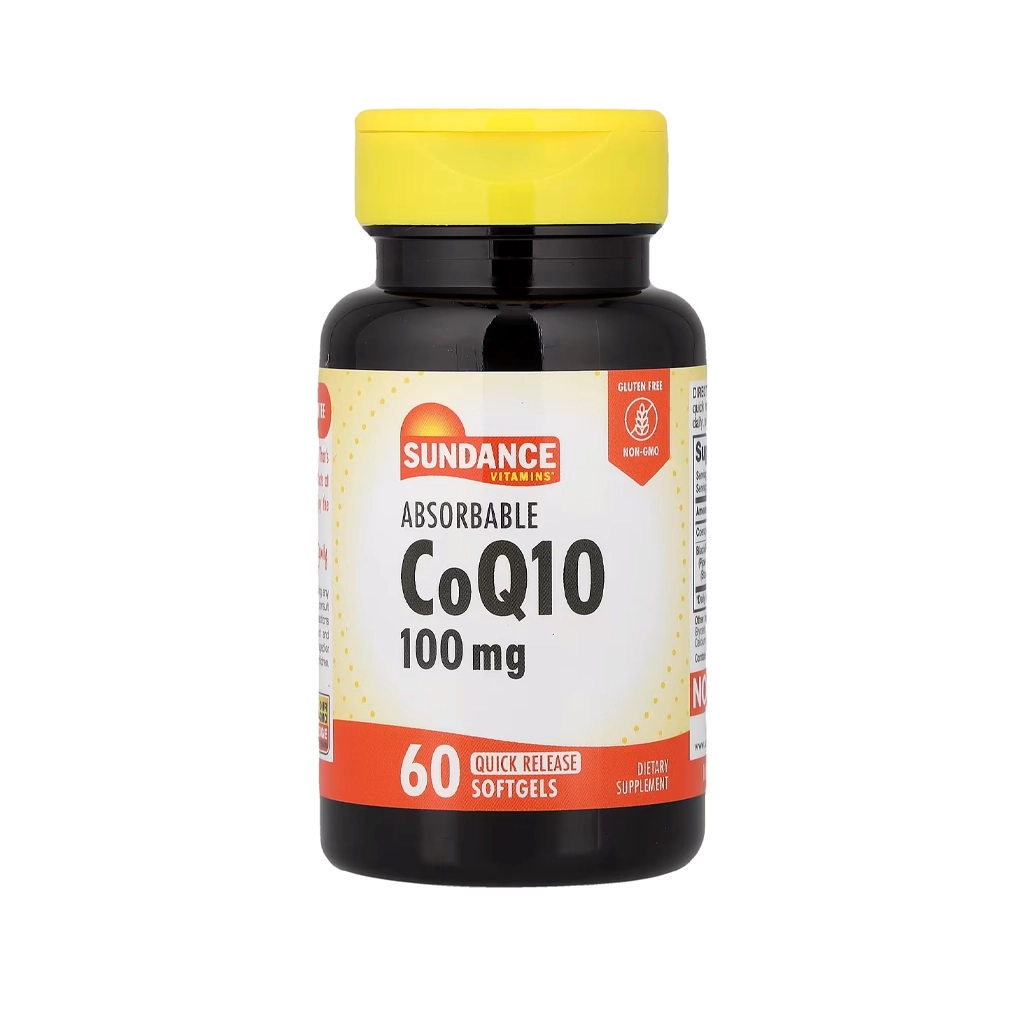 Коэнзим Q10, Sundance Vitamins Absorbable CoQ10 100mg - 60 софтгелей 1 Sundance Vitamins CoQ10 100 mg 60 софтгелів