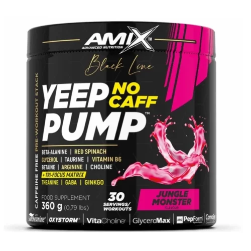 AMIX Black Line Yeep Pump No Caff передтренувальний комплекс без кофеїну 360 г