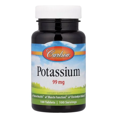 Калій глюконат, Carlson Potassium 99 mg – 100 tablets