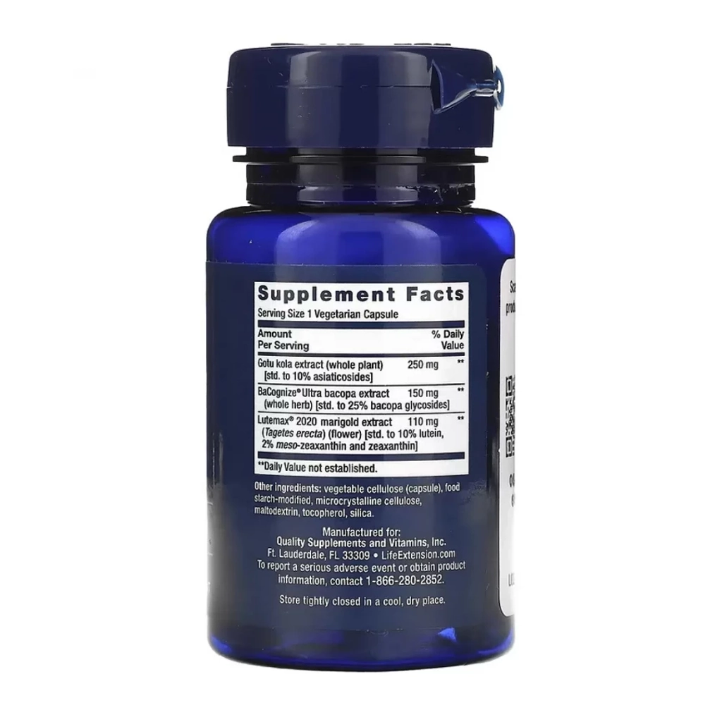 Комплекс для мозку, ноотроп, Life Extension Quck Brain Nootropic - 30 veg caps 2 Life Extension Quick Brain Nootropic ноотропний комплекс для мозку 30 вегетаріанських капсул