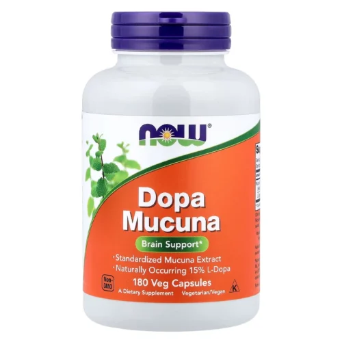 Мукуна пекуча, NOW Foods Dopa Mucuna 15% L-Dopa – 90 caps